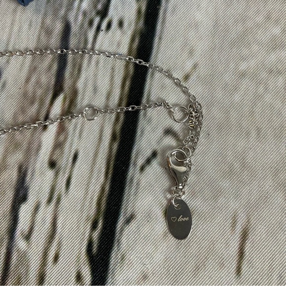 Elda & Co Sterling Silver .925 Heart Necklace Love You To The Moon And Back Gift - Picture 3 of 5